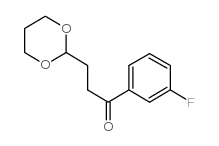 3-(1,3-DIOXAN-2-YL)-3'-FLUOROPROPIOPHENONE structure