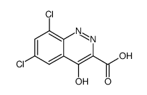 6,8-dichloro-4-oxo-1,4-dihydro-cinnoline-3-carboxylic acid Structure