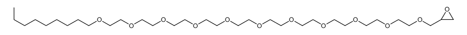 2-[2-[2-[2-[2-[2-[2-[2-[2-[2-(2-nonoxyethoxy)ethoxy]ethoxy]ethoxy]ethoxy]ethoxy]ethoxy]ethoxy]ethoxy]ethoxymethyl]oxirane Structure