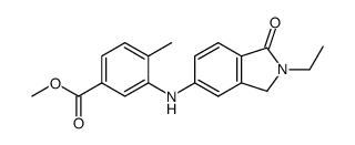 methyl 3-(2-ethyl-1-oxo-2,3-dihydroisoindol-5-ylamino)-4-methylbenzoate结构式