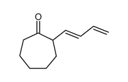 (E)-2-(buta-1,3-dien-1-yl)cycloheptan-1-one结构式