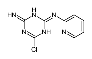 6-chloro-2-N-pyridin-2-yl-1,3,5-triazine-2,4-diamine Structure