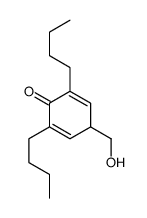 2,6-dibutyl-4-(hydroxymethyl)cyclohexa-2,5-dien-1-one结构式