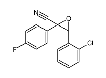 (2R,3R)-3-(2-chlorophenyl)-2-(4-fluorophenyl)oxirane-2-carbonitrile Structure