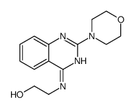 2-[(2-morpholin-4-ylquinazolin-4-yl)amino]ethanol结构式