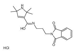 N-[3-(1,3-dioxoisoindol-2-yl)propyl]-2,2,5,5-tetramethyl-1H-pyrrole-3-carboxamide,hydrochloride Structure