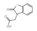 2-(2-oxo-1,3-benzothiazol-3-yl)acetic acid结构式