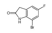 7-Bromo-5-fluoroindolin-2-one Structure