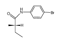 (S)-2-methyl-butyric acid-(4-bromo-anilide)结构式