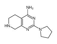 4-amino-2-pyrrolidin-1-yl-5,6,7,8-tetrahydropyrido[3,4-d]pyrimidine Structure