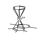 [(η5-1,2,3,4,7-pentamethylindenyl)Rh(η6-benzene)](2+)结构式