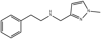 N-((1-甲基-1H-吡唑-3-基)甲基)-2-苯基乙烷-1-胺结构式