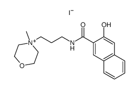 4-{3-[(3-hydroxynaphthalene-2-carbonyl)amino]propyl}-4-methylmorpholin-4-ium iodide Structure