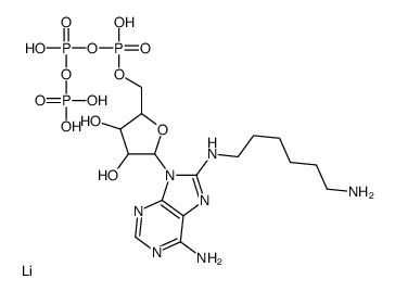 8-(6-AMINOHEXYL)AMINOADENOSINE5'-TRIPHOS PHATE LITH结构式