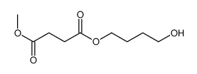 4-O-(4-hydroxybutyl) 1-O-methyl butanedioate Structure