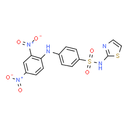 4-[(2,4-dinitrophenyl)amino]-N-1,3-thiazol-2-ylbenzenesulfonamide structure