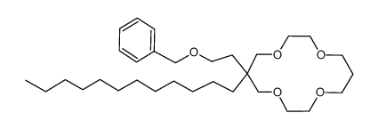 benzyloxyethyl-dodecyl-14-crown-4 Structure