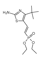 [(E)-2-(2-Amino-4-tert-butyl-5-thiazolyl)ethenyl]phosphonsaeure-diethylester结构式