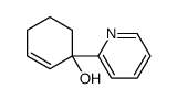 1-pyridin-2-ylcyclohex-2-en-1-ol结构式