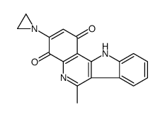 3-(aziridin-1-yl)-6-methyl-11H-indolo[3,2-c]quinoline-1,4-dione Structure