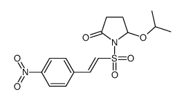 1-[2-(4-nitrophenyl)ethenylsulfonyl]-5-propan-2-yloxypyrrolidin-2-one Structure