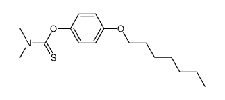 O-(4-(heptyloxy)phenyl) dimethylcarbamothioate结构式