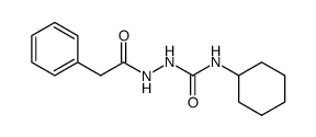 N4-cyclohexyl-phenylacetic acid semicarbazide Structure