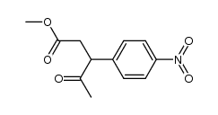 methyl-3-p.nitrophenyl-4-oxo-pentanoate结构式