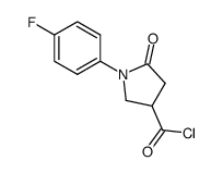 1-(4-fluorophenyl)-5-oxopyrrolidine-3-carbonyl chloride结构式