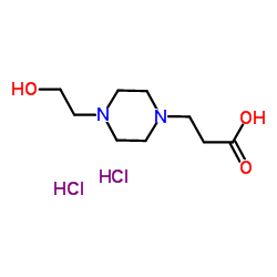 3-[4-(2-HYDROXY-ETHYL)-PIPERAZIN-1-YL]-PROPIONIC ACID 2HCL structure