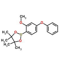 4-Phenoxy-2-methoxyphenylboronic acid pinacol ester结构式