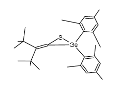 2,2-dimesityl-3-(2,2,4,4-tetramethylpentan-3-ylidene)-1,2-thiagermirane Structure