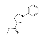 methyl 1-phenylpyrrolidine-3-carboxylate结构式