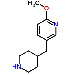 2-Methoxy-5-(4-piperidinylmethyl)pyridine Structure