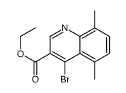 4-Bromo-5,8-dimethylquinoline-3-carboxylic acid ethyl ester结构式