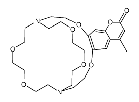 6,7-(4-methyl)coumaro-(2.2.2)cryptand Structure