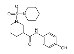 N-(4-hydroxyphenyl)-1-piperidin-1-ylsulfonylpiperidine-3-carboxamide Structure