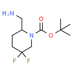 tert-butyl 2-(aminomethyl)-5,5-difluoropiperidine-1-carboxylate structure