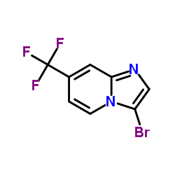 IMidazo[1,2-a]pyridine, 3-bromo-7-(trifluoromethyl)- structure