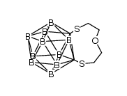 1,2-(3'-oxapentane-1',5'-dithiolato-SS')-1,2-dicarba-closo-dodecaborane结构式