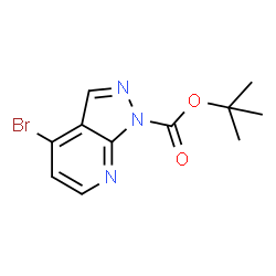 Tert-butyl 4-bromo-1H-pyrazolo[3,4-b]pyridine-1-carboxylate structure