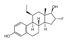 11-ethyl-16-fluoroestradiol结构式