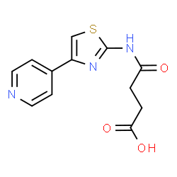 4-Oxo-4-[(4-pyridin-4-yl-1,3-thiazol-2-yl)amino]butanoic acid结构式