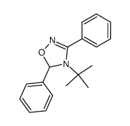 4-tert-Butyl-3,5-diphenyl-4,5-dihydro-1,2,4-oxadiazole Structure