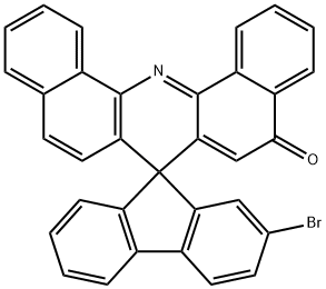 2-Bromospiro[fluorene-9,7'-dibenzo[c,h]acridine]-5'-one structure