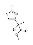 methyl 2-bromo-2-(2-methyl-1,3-oxazol-4-yl)propanoate Structure