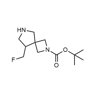 tert-Butyl 8-(fluoromethyl)-2,6-diazaspiro[3.4]octane-2-carboxylate Structure