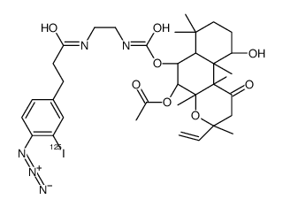 N-(3-(4-azido-3-iodophenyl)propionamide)-6-aminoethylcarbamylforskolin结构式