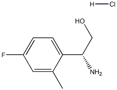 (2R)-2-AMINO-2-(4-FLUORO-2-METHYLPHENYL)ETHAN-1-OL HYDROCHLORIDE结构式