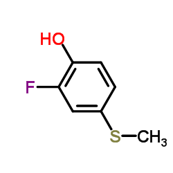 Phenol,2-fluoro-4-(methylthio)- Structure